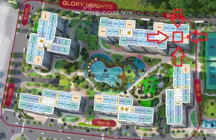 CĂN HỘ 2 PHÒNG NGỦ 59M2 - GLORY HEIGHTS